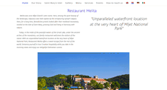 Desktop Screenshot of mljet-restoranmelita.com