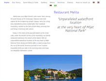 Tablet Screenshot of mljet-restoranmelita.com